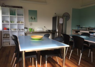 Leigh Central Campervan Park Guest Kitchen and Dining