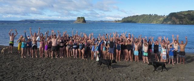 Midwinter swim