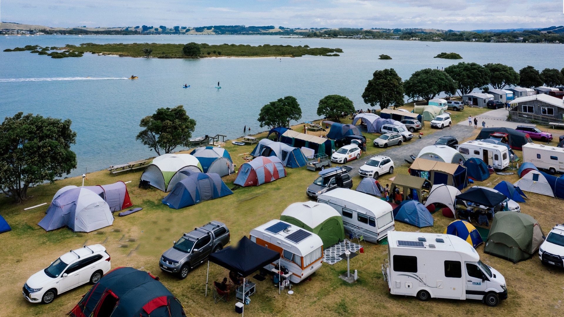 Whangateau Holiday Park powered camp sites